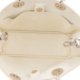 Christian Dior White Leather Art Diorissimo Handbag