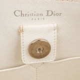 Christian Dior White Leather Art Diorissimo Handbag