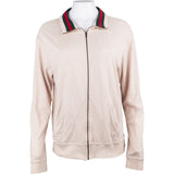Gucci White Cotton Stripes Men Jacket (L)