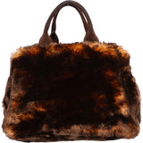 Prada Fur Optic Canapa Handbag