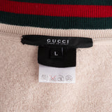 Gucci White Cotton Stripes Men Jacket (L)