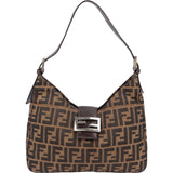 Fendi FF Monogram Baguette Buckle Shoulder Bag