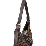 Fendi FF Monogram Baguette Buckle Shoulder Bag