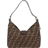 Fendi FF Monogram Baguette Buckle Shoulder Bag