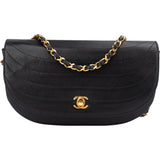 Chanel Quilted Lambskin 24K Gold Single Flap Shoulder Bag