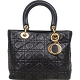 Christian Dior Quilted Leather Lady Dior Handbag