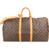 Louis Vuitton Canvas Monogram Keepall 55 Bandouliere