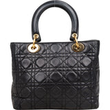 Christian Dior Quilted Leather Lady Dior Handbag