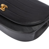 Chanel Quilted Lambskin 24K Gold Single Flap Shoulder Bag