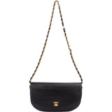 Chanel Quilted Lambskin 24K Gold Single Flap Shoulder Bag