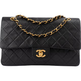 Chanel Quilted Lambskin 24K Gold Medium Double Flap Crossbody Bag