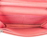 Chanel Quilted Lambskin Palladium Wallet On Chain Crossbody Bag