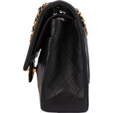 Chanel Quilted Lambskin 24K Gold Medium Double Flap Crossbody Bag