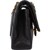 Chanel Quilted Lambskin 24K Gold Medium Double Flap Crossbody Bag