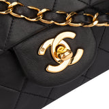 Chanel Quilted Lambskin 24K Gold Medium Double Flap Crossbody Bag