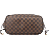 Louis Vuitton Damier Ebene Monogram Neverfull MM Shopper Handbag