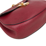 Chloé Bordeaux Leather Drew Crossbody Bag