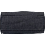 Chanel  Bleu Cotton Deauville Handbag