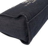 Chanel  Bleu Cotton Deauville Handbag