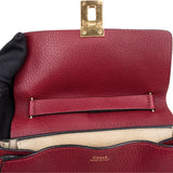 Chloé Bordeaux Leather Drew Crossbody Bag