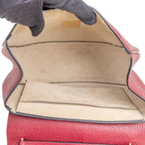Chloé Bordeaux Leather Drew Crossbody Bag