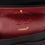 Chanel Quilted Lambskin 24K Gold Medium Double Flap Crossbody Bag