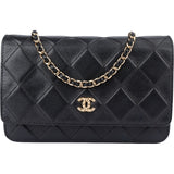 Chanel Quilted Lambskin Wallet On Chain Crossbody Bag