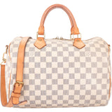 Louis Vuitton Damier Azur Monogram Speedy 30 Bandouliere