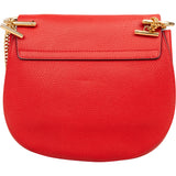 Chloé Rouge Leather Drew Crossbody Bag
