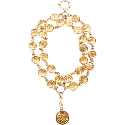 Chanel Golden Multiple CC's Pendant - vintageandkickz