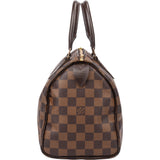 Louis Vuitton Damier Ebene Monogram Speedy 25 Handbag