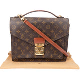Louis Vuitton Canvas Monogram Monceau Handbag