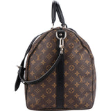 Louis Vuitton Canvas Monogram Macassar Keepall Bandouliere 55