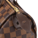 Louis Vuitton Damier Ebene Monogram Speedy 25 Handbag