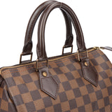 Louis Vuitton Damier Ebene Monogram Speedy 25 Handbag