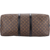 Louis Vuitton Canvas Monogram Macassar Keepall Bandouliere 55