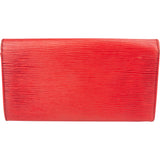 Louis Vuitton Rouge Epi Leather Sarah Wallet