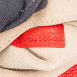 Chloé Rouge Leather Drew Crossbody Bag