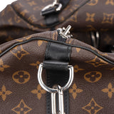 Louis Vuitton Canvas Monogram Macassar Keepall Bandouliere 55