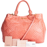 Miu Miu Quilted Leather City Handbag