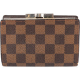 Louis Vuitton Damier Ebene Monogram Clip Wallet