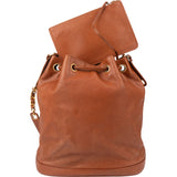 Chanel Caviar Leather 24K Gold Bucket Crossbody Bag