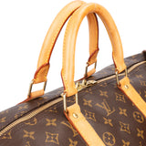 Louis Vuitton Canvas Monogram Keepall 55 Bandouliere