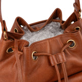 Chanel Caviar Leather 24K Gold Bucket Crossbody Bag