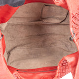 Bottega Veneta Red Intrecciato Leather Hobo Bag