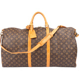 Louis Vuitton Canvas Monogram Keepall 60 Bandouliere