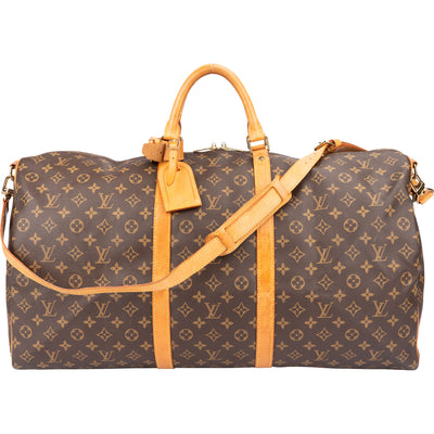 Louis Vuitton Canvas Monogram Keepall 60 Bandouliere