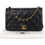 Chanel Quilted Lambskin 24K Gold Mini Single Flap Shoulder Bag