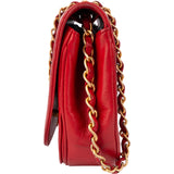 Chanel Stitching Lambskin 24K Gold Single Flap Shoulder Bag