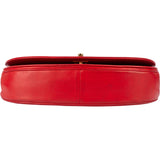 Chanel Stitching Lambskin 24K Gold Single Flap Shoulder Bag